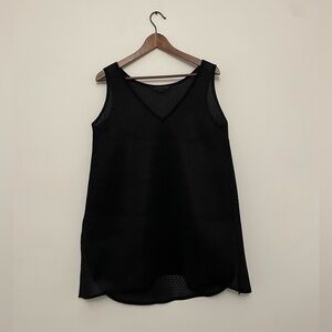 French Canadian Designer Semi Sheer Fishnet Mini Dress / Tunic / Overlay